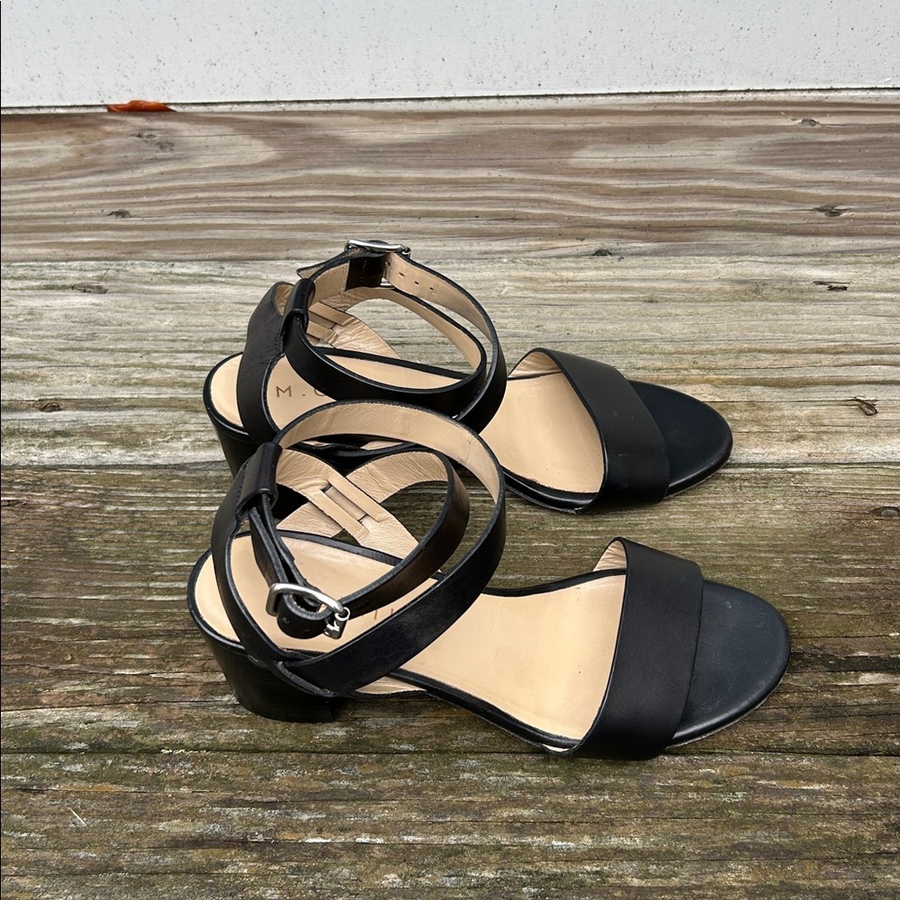 M. Gemi Atturno Black Block Heel Sandal 38/7.5 - Picture 6 of 13
